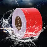 Starseven Reflektörlü Bant Kırmızı Reflektif Fosforlu Şerit Bant 7.5 cm 5 Metre Ikaz Bandı