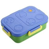 Starseven Renkli Desenli Beslenme Kutusu - 830 ml 3 Bölmeli Çocuk Beslenme Kabı Pp (Mavi)