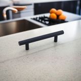 Starseven Rosemary Mat Siyah Metal Kulp 96 mm 9.6 cm Mobilya Mutfak Çekmece Dolap Dolabı Kulpu Kulbu Kulplar