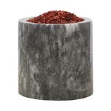 Starseven Roza Mermer Baharatlık 8x8 cm Mermer Tuzluk Masaüstü Baharatlık Siyah