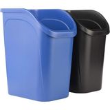 Starseven Rubbermaid Tezgah Altı Küçük Kovası, Geri Dönüşüm/atık Için 2'li Paket Siyah, 9,4 Galon