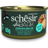 Starseven Schesir After Dark Tavuk ile Bıldırcın Yumurtası Et Suyunda Yetişkin Konservesi 80G