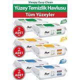 Starseven Sleepy Easy Clean Yüzey Temizlik Havlusu 6lı Set