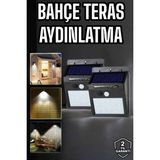 Starseven Solar Lamba Giriş, Bahçe Yol Avlu Hareket Sensörlü LED Parlak Gece Su Geçirmez