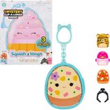Starseven Squishmallows Squish-A-Longs 3 Figür + Yüzük Çantalı Sürpriz Paket Seri 3 AL007