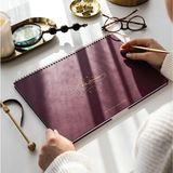 Starseven Süresiz Haftalık Spiralli Masaüstü Planlayıcı 24X34 cm - Desk Planner Bordo