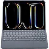 Starseven T5510D Ipad 13 (2024) Kılıf Palermo Ledli Klavyeli Standlı Tablet Kılıfı - Siyah