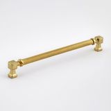 Starseven Talas 224 mm Tırtıklı Gold Altın Metal Kulp Kapak Kulpu Dayanıklı Mobilya Çekmece Dolap Kulpları