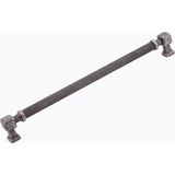 Starseven Talas Antik Gümüş 256 mm Tırtıklı Metal Kulp Kapak Kulpu Dayanıklı Kulpları Mobilya Çekmece Dolap