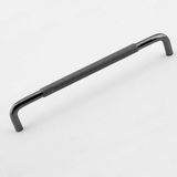 Starseven Tırtıklı Füme Metal Kulp 320 mm 32 cm Mobilya Çekmece Dolap Dolabı Kapak Kulpları