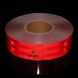 Starseven Tüvtürk Belgeli Bant 1 Metre 5 cm Kırmızı Reflektörlü Reflektif Fosforlu Şerit Bant