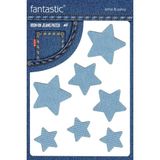 Starseven Ütü ile Yapışan Kot Arma Patch Kot Yaması, Jeans Onarım & Dekoratif Amaçlı Yıldız (Buz Mavi) - Buz Mavisi