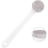 Starseven V-Top Duş Için Silikon Sırt Fırçası, Peeling, Saplı Vücut Ovucu, Yumuşak Duş Fırçası, Erkek Kadı