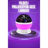 Starseven Yıldız Görünümlü Gece Lambası Renkli Masa Lambası Gökyüzü Projeksiyon