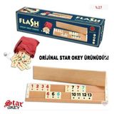 Start -Flash- Ahşap Okey Takımı Krem Renkli Tam Set Uzun Süre Kullanıma Uygun