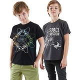 Start Game Erkek Çocuk 2'li Paket T-shirt - Siyah - 7 Yaş