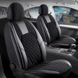 Startcar Daewoo Racer Yarı Deri Oto Koltuk Kılıfı Ön Arka Set Chester Serisi Siyah Scr