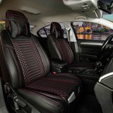 Startcar Fiat Palio Uyumlu Deri Oto Koltuk Kılıfı Ön Arka Takım Giydirme Tip Siyah Kırmızı Sc - Siyah - Kırmızı