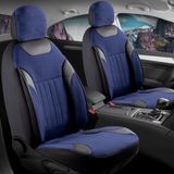 Startcar Volkswagen Bora Keten Oto Koltuk Kılıfı Ön Arka Set Mavi Edition Scr