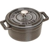 Staub 405001060 10 CM Yuvarlak Gri Mini Döküm Tencere