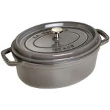 Staub 405093200 Oval 31 cm Gri Döküm Tencere