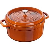 Staub 405112980 Döküm Tencere, Yuvarlak, Tarç