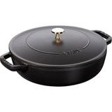Staub 405114730 Saute Pan Chistera Lid Round 24 cm Tava