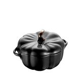 Staub Balkabağı Figürlü Cocotte Siyah Seramik Kase