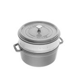 Staub Buharda Pişirme Aparatlı Döküm Tencere 26 Cm - Gri