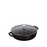 Staub Chistera Döküm Sote Tenceresi 28 Cm - Siyah