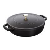 Staub Chistera Döküm Tencere 24 cm Siyah