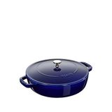 Staub Chistera Koyu Mavi Döküm Sote Tenceresi 28 Cm - Lacivert