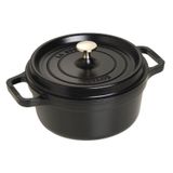 Staub Döküm Tencere Yuvarlak 22 cm Siyah