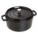 Staub Döküm Tencere Yuvarlak 26 cm Siyah