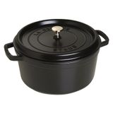 Staub Döküm Tencere Yuvarlak 28 cm Siyah
