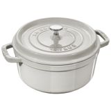 Staub Döküm Tencere Yuvarlak 28 cm Trüf Beyazı