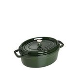 Staub Fesleğen Oval Döküm Tencere 29 Cm - Yeşil