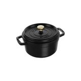 STAUB La Cocotte 20cm 2,2lt. Yuvarlak Siyah Döküm Tencere - 405094870