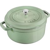 Staub La Cocotte 24 cm 3,7 lt Adaçayı Yuvarlak Döküm Tencere - 405053640