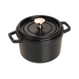 Staub La Cocotte Döküm Tencere Yuvarlak 16 cm Siyah
