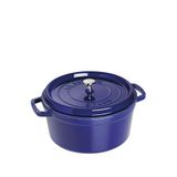 Staub La Cocotte Koyu Mavi Yuvarlak Döküm Tencere 28 Cm - Lacivert