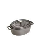 Staub La Cocotte Oval Döküm Tencere 29 Cm - Gri