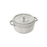 Staub La Cocotte Yuvarlak 20 cm Trüf Beyaz Döküm Tencere