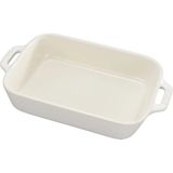 Staub Seramik Dikdörtgen Fırın Kabı 34 x 24 cm Beyaz