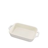 Staub Seramik Dikdörtgen Fırın Kabı - Beyaz