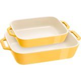 Staub Seramik Fırın Kabı 2-parça Sarı