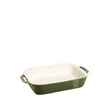 Staub Seramik Fırın Kabı 27x20 Cm - Yeşil
