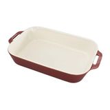 Staub Seramik Fırın Kabı 34 x 24 cm Antik Bakır Renkli Dikdörtgen Şekil Özellikli