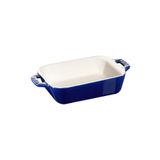Staub Seramik Fırın Kabı Koyu Mavi 34*24Cm