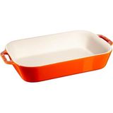 Staub Seramik Fırın Kabı Turuncu 27*20Cm